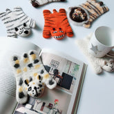 HoneyCherry Cute Animal Wool Felt Coaster Cartoon Shape Table-TB00794-Veeddydropshipping